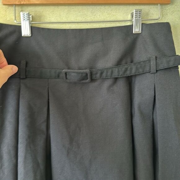 Zara Basic Black pleated mini skirt with belt size US 14 BUT see Measurements - Picture 2 of 8